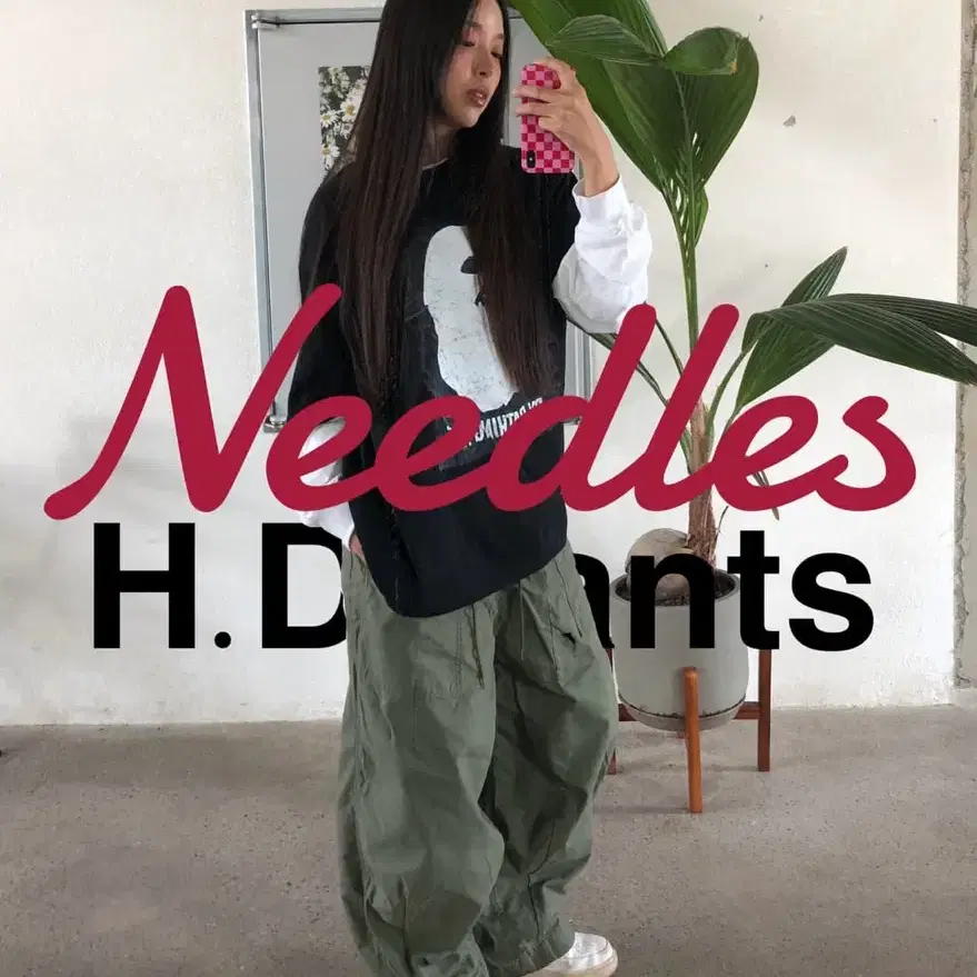 니들스 에이치디 팬츠 needles H.D. pant