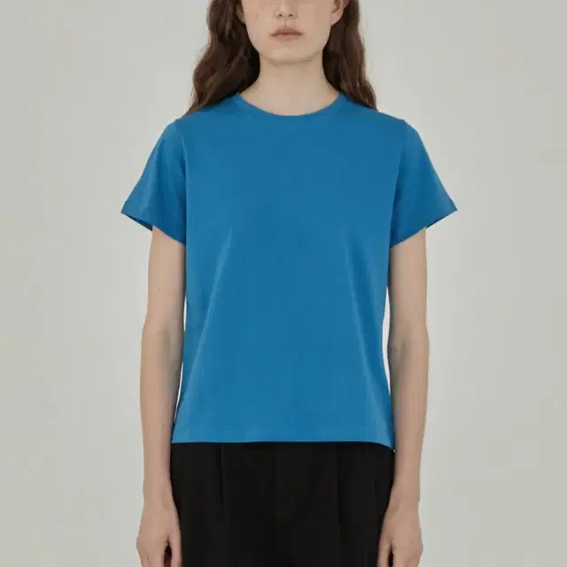 블루브릭 Supima basic t-shirt (aqua blue)