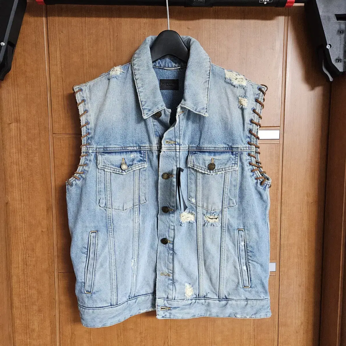 Saint Laurent Jeans Denim Vest Best New XL