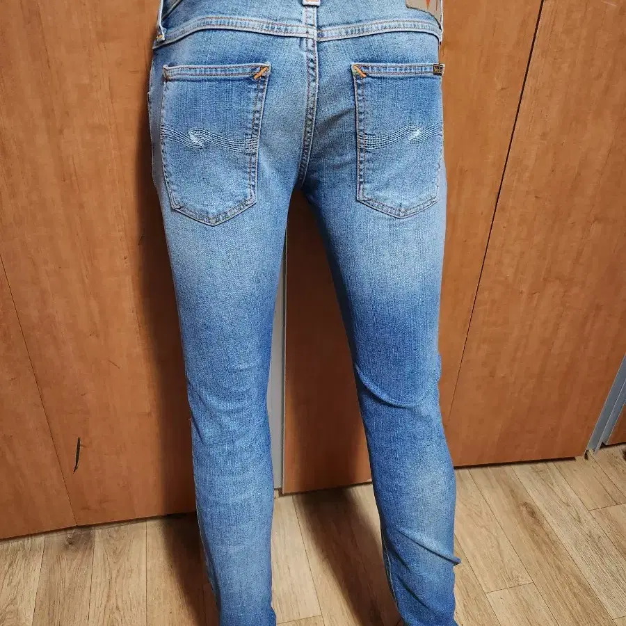 NUDIE JEANS누디진데미지스판페인팅셀비지청바지30