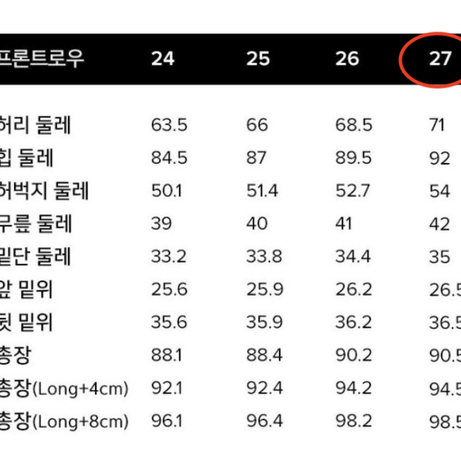 [브랜드] 프론트로우 블랙 스키니진 허리 27인치