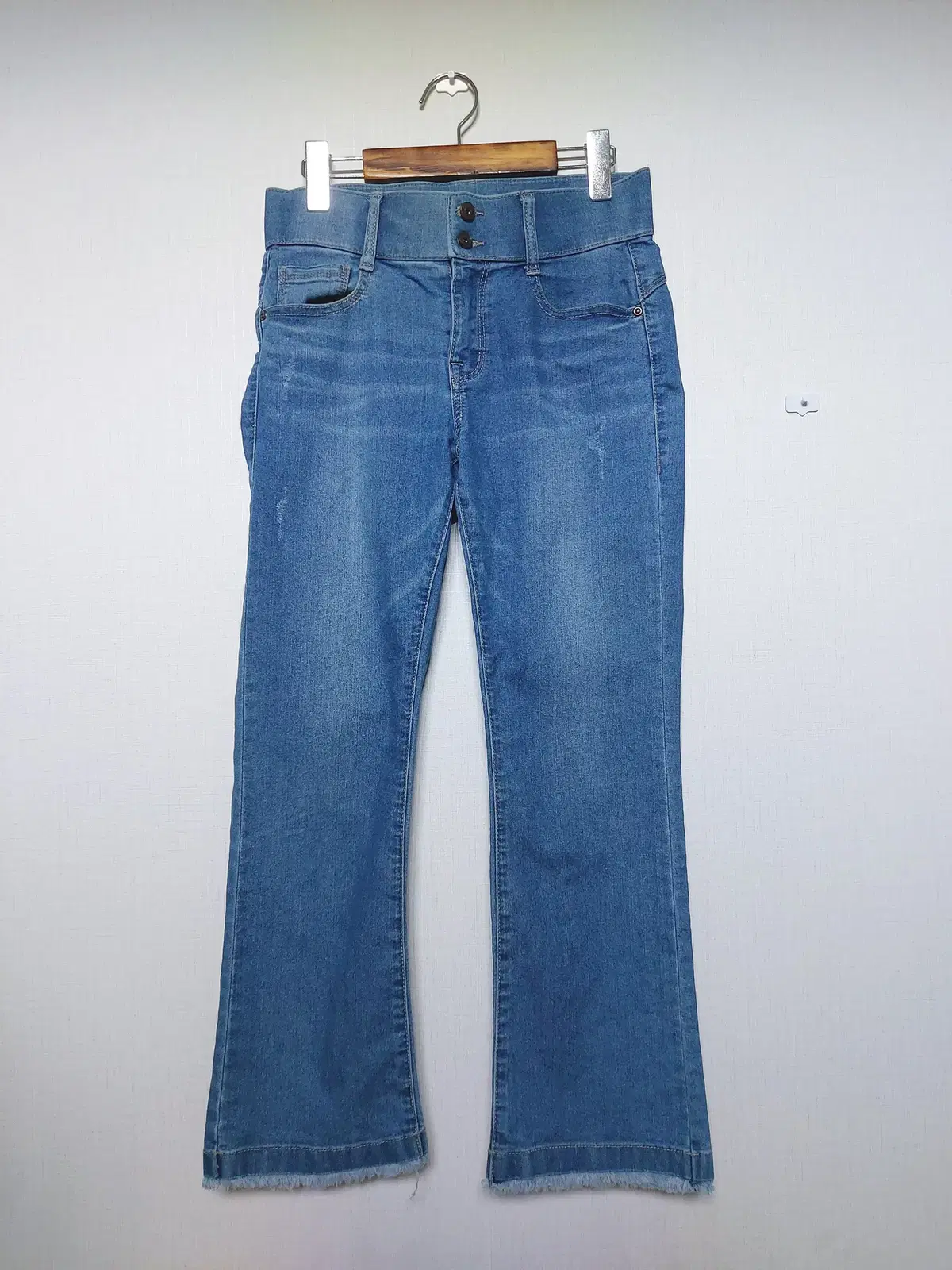 A+G Women's Jeans Bootcut Belted 27" 66 Denim Pants Stretch