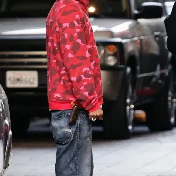 BAPE OG RED CAMO PHARELL HOODIE