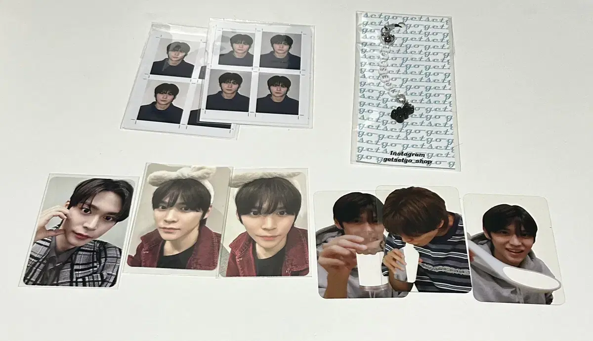 Eunseok photocard, proof photo, initial keyring, etiquette photocard