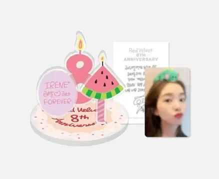 Red Velvet irene acrylic stand 8th Anniversary Photocard