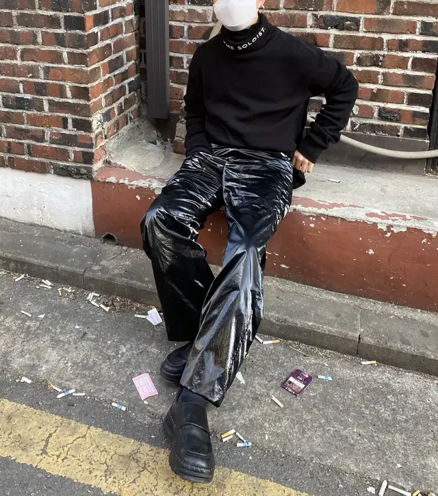 s/e/o 에스이오 20fw faux-leather pants