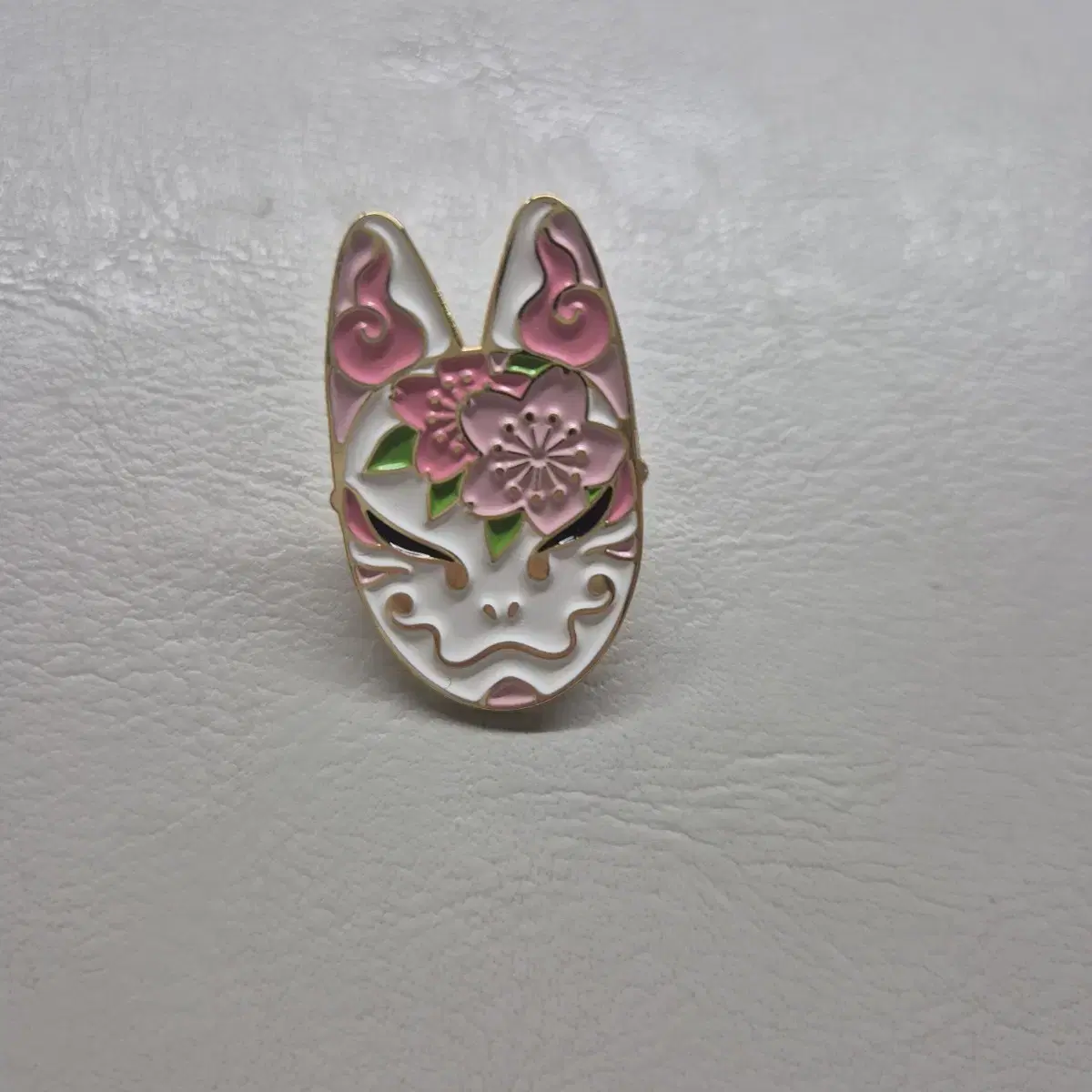 Japanese Fox Mask Badge