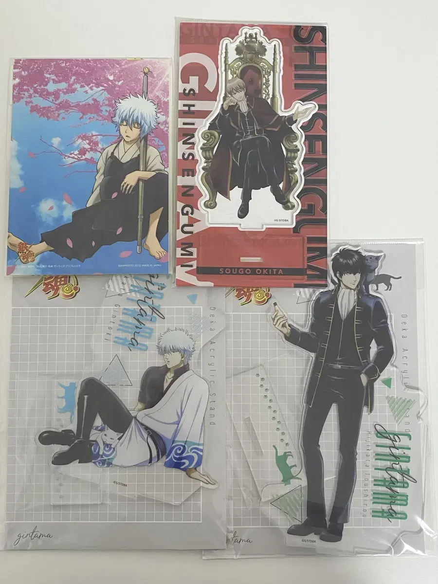 Gintoki Hijikata Sogo acrylic postcard stickers