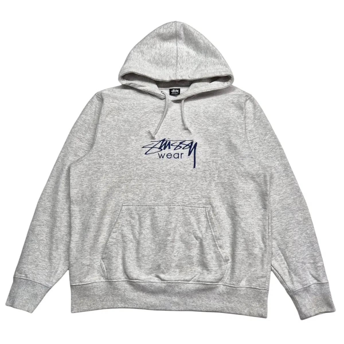 2XL) stussy 스투시 로고 오트밀 후드티