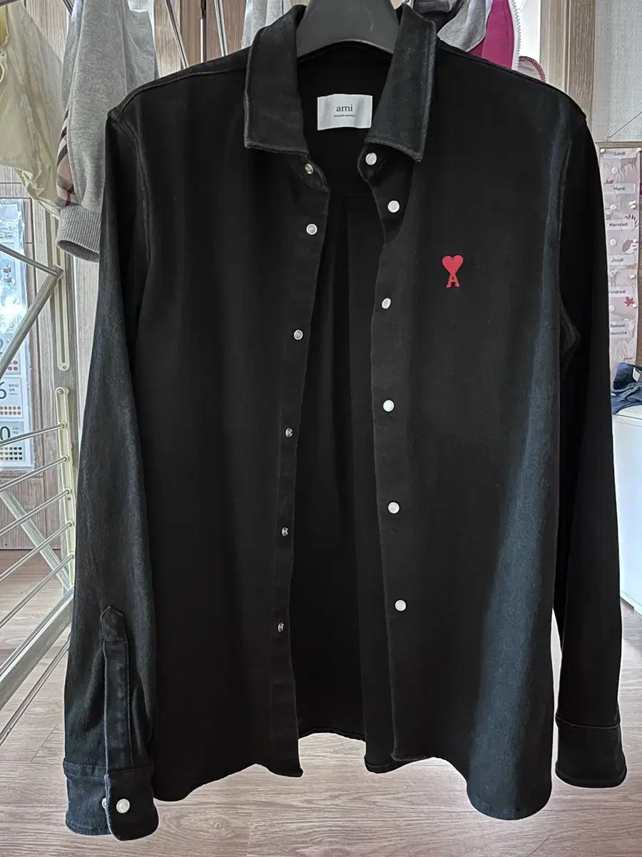 Army Denim Shirt Black Size 41