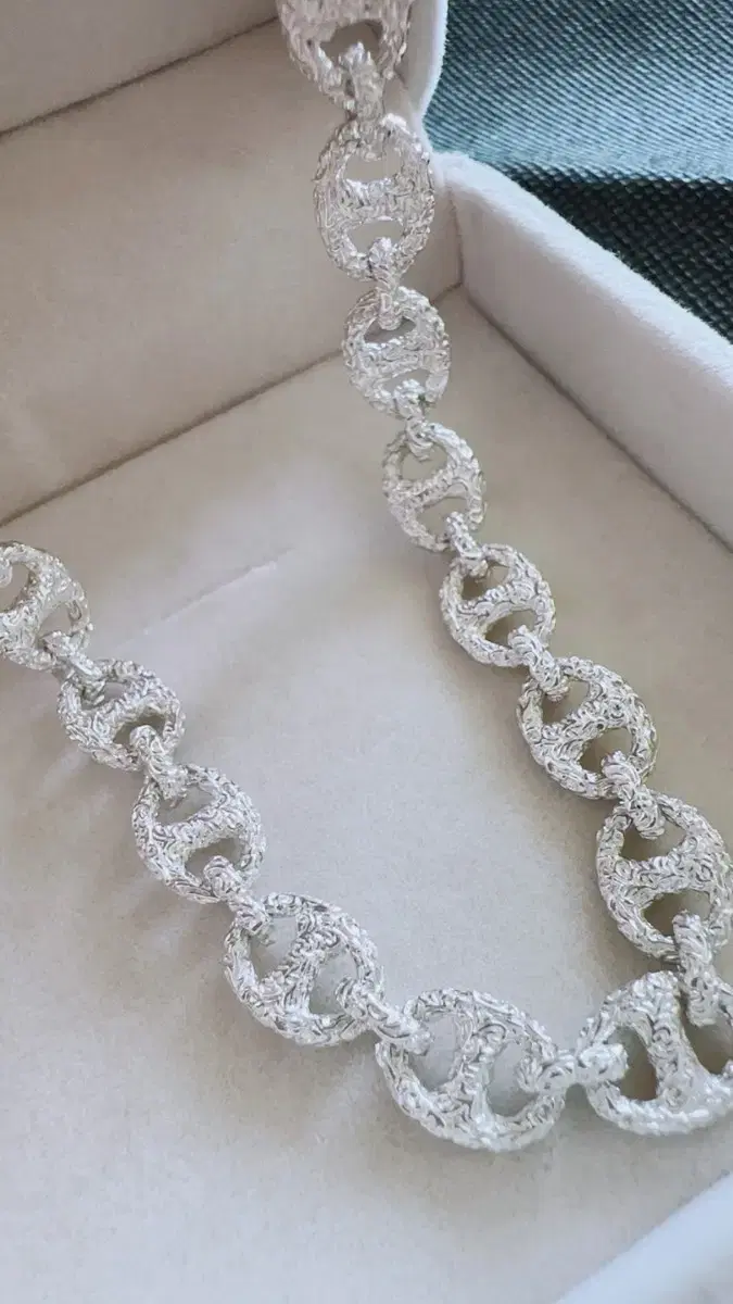 Fancy Chain Sterling Silver Necklace S925