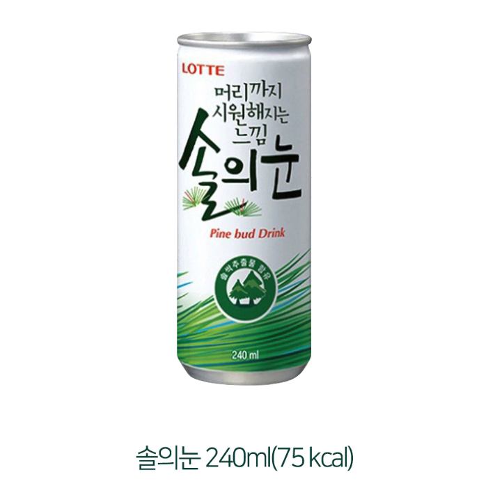 [240ml/30캔] 롯데 칠성 솔의 눈 (머리까지 시원해지는 느낌)