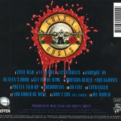 Guns N' Roses - Use Your II (CD) 미국반 민트급