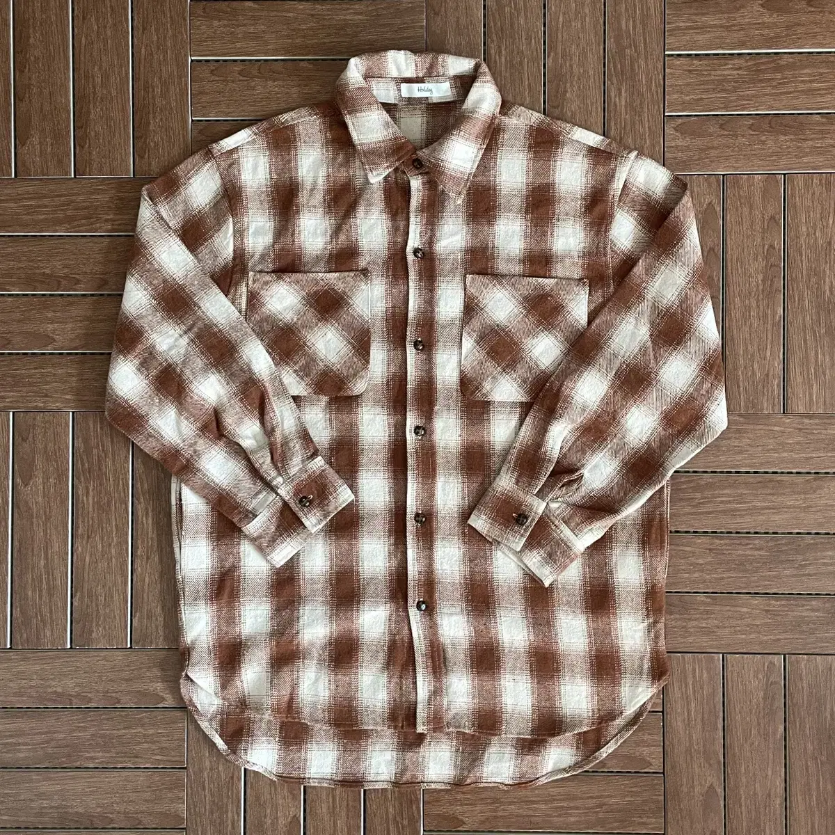 Holiday HOLIDAY Pocket Long Sleeve Check Shirt L