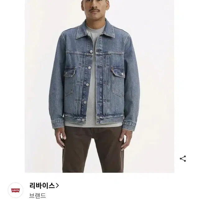 리바이스 남성 타입2 트러커 데님자켓