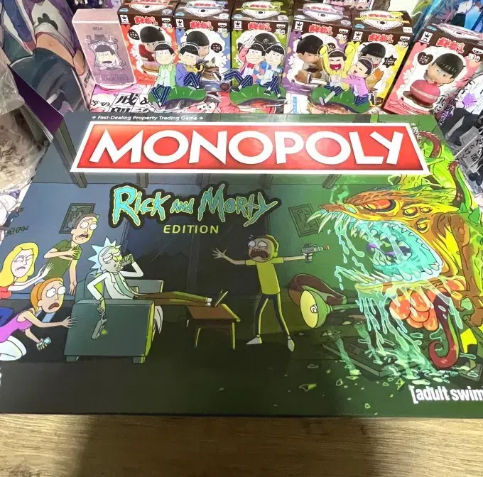 Rock 'n' Morty merchandise gameboards for sale. English Edition