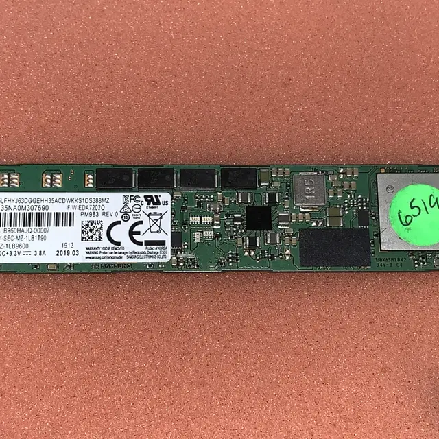 서버용 SSD 삼성PM983 1TB NVME M.2