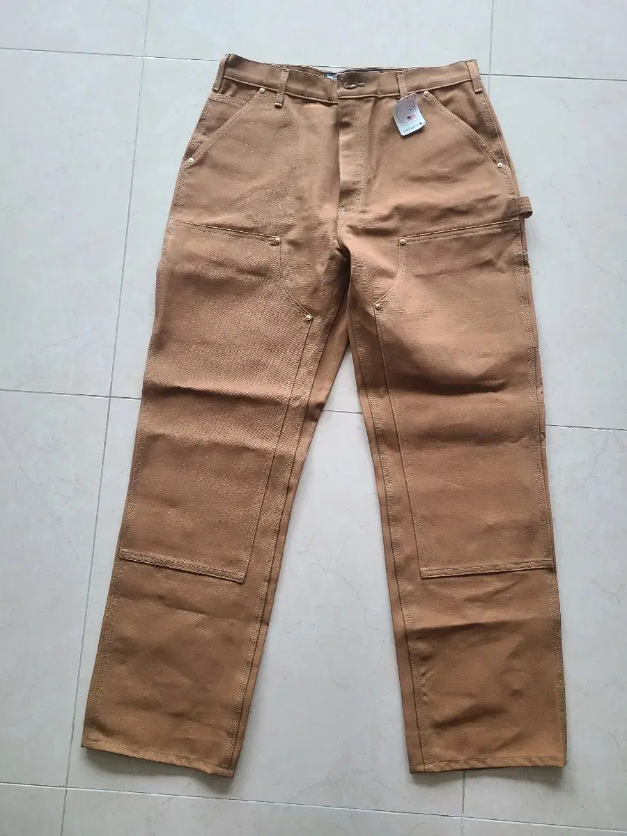 Calhart B01 Double Knee Work Pants 36X32 Brown New