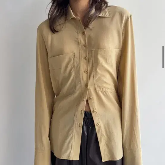 ロークラシックシャツ yellow