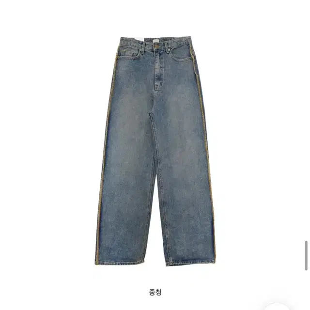 아쿠비클럽 overlock point denim pants