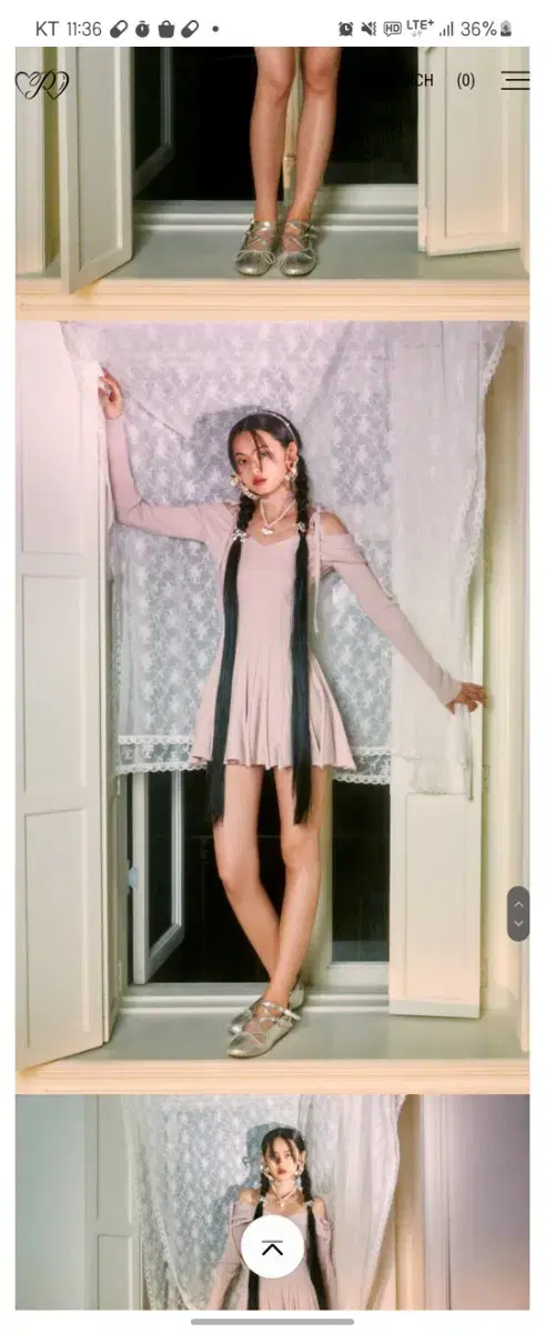Pehrt Pehrt Pink knitted mini ONEPIECE one size