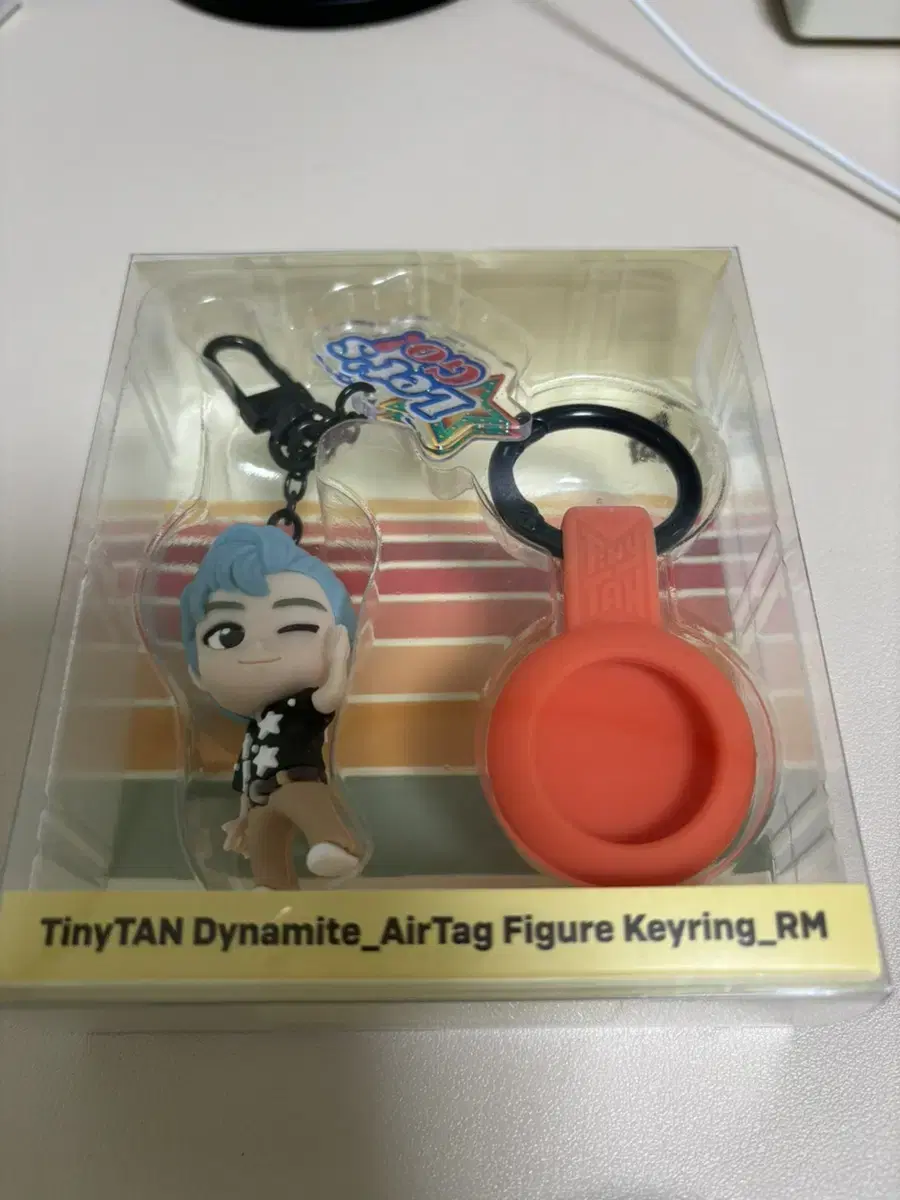 tinytan airtag figure keyring RM bts keyring