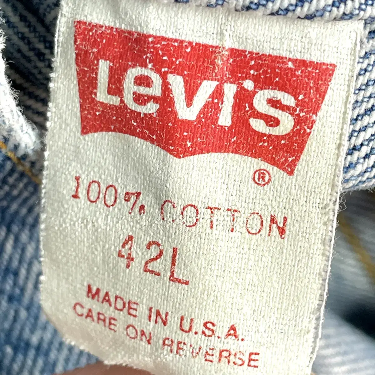 [42L/95-100] LEVIS 리바이스 90s usa 청자켓