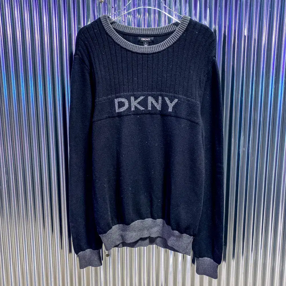 DKNY 코튼 라운드넥 니트 (국내 M) C944