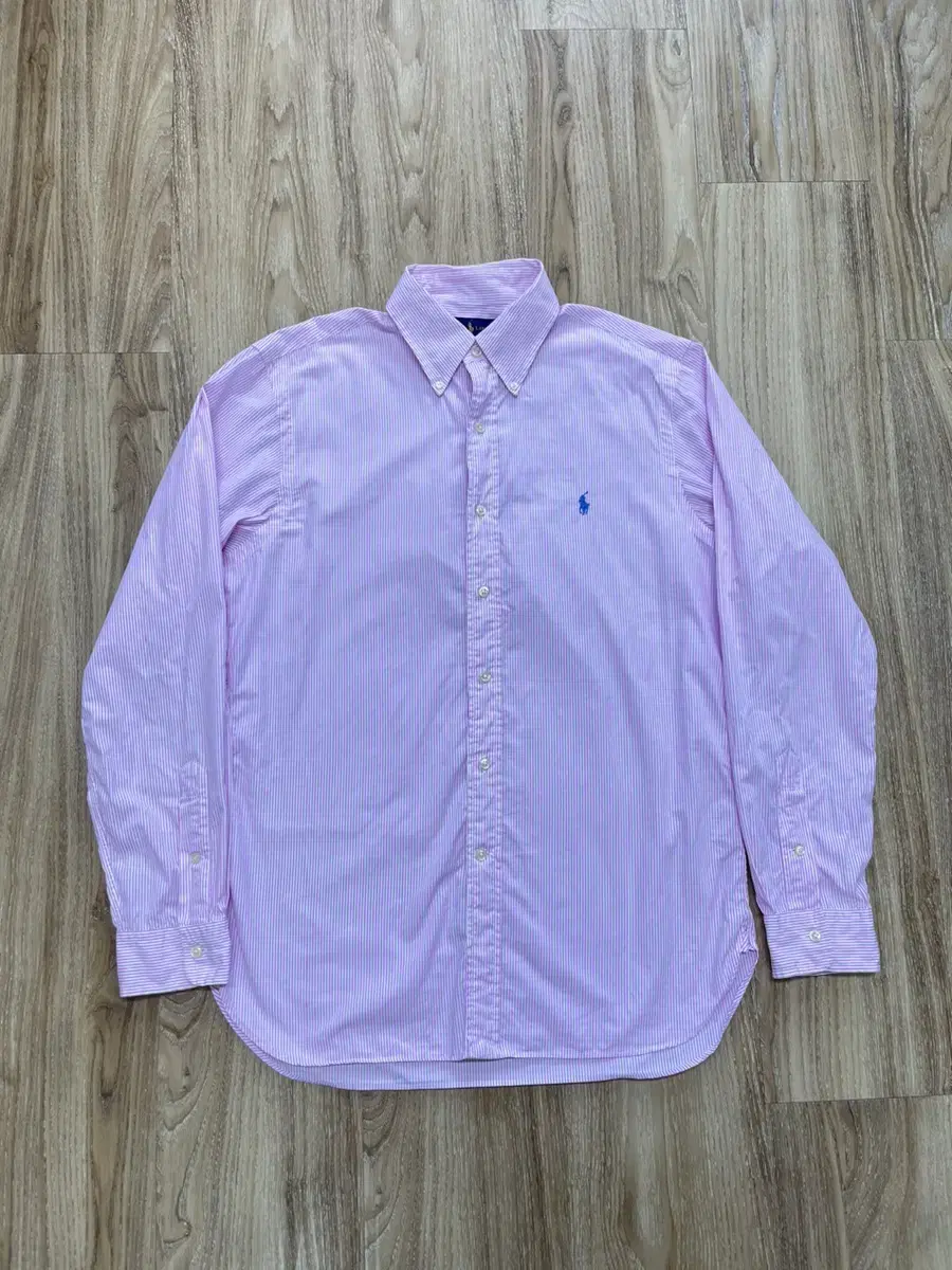 100% Polo Ralph Lauren Pink Striped Shirt