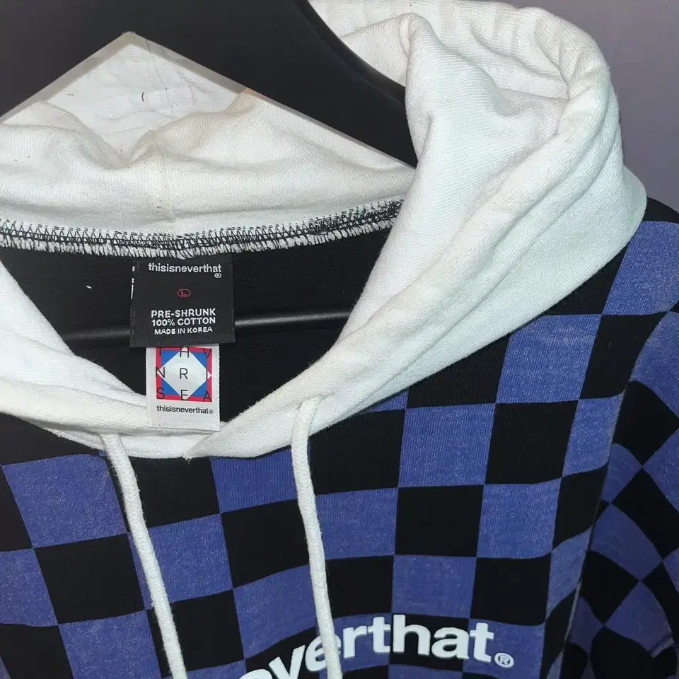 Thisisneverthat checker hoodie.