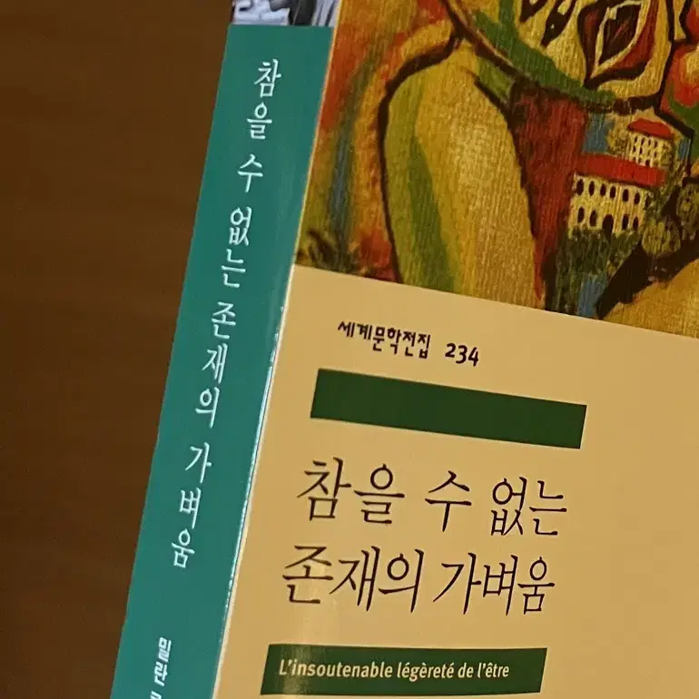 참을 수 없는 존재의 가벼움 밀란 쿤데라 민음사 세계문학전집