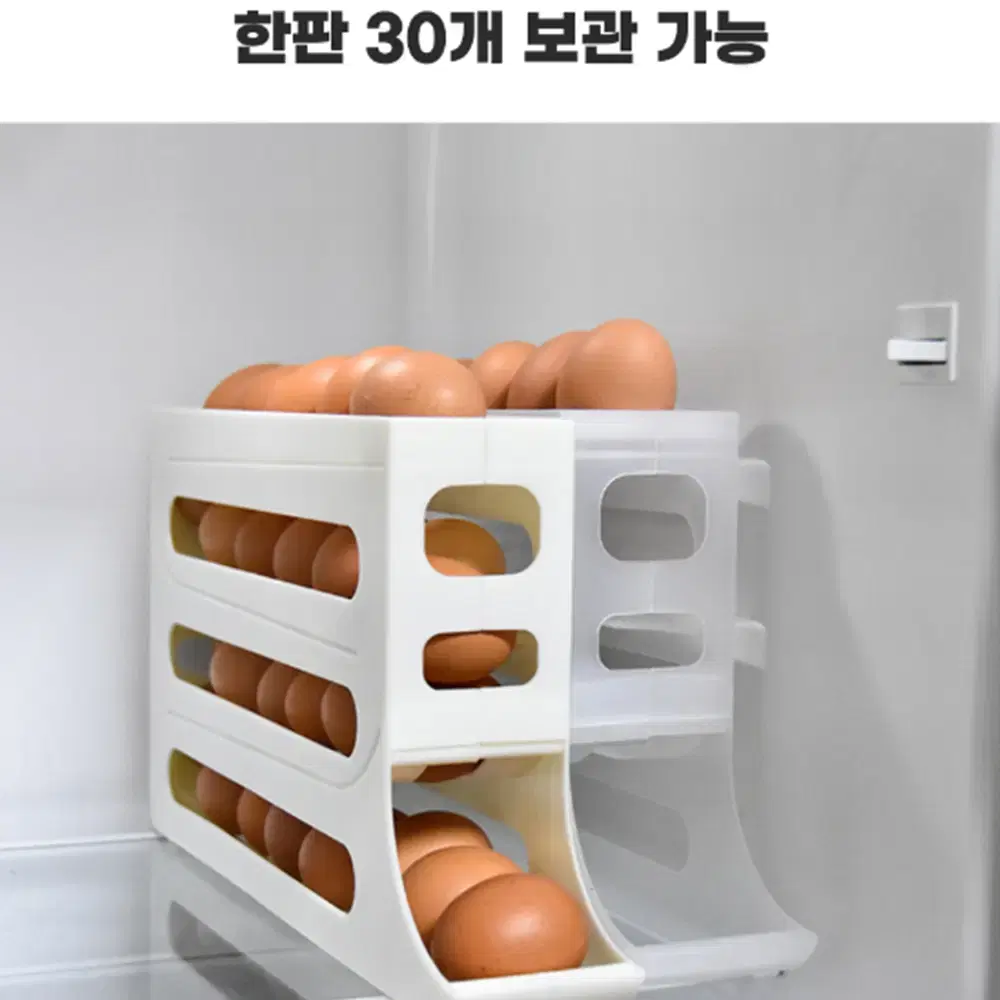 [무배/자동보급형] 계란 한 판 냉장고 트레이 / 달걀 수납함 보관함