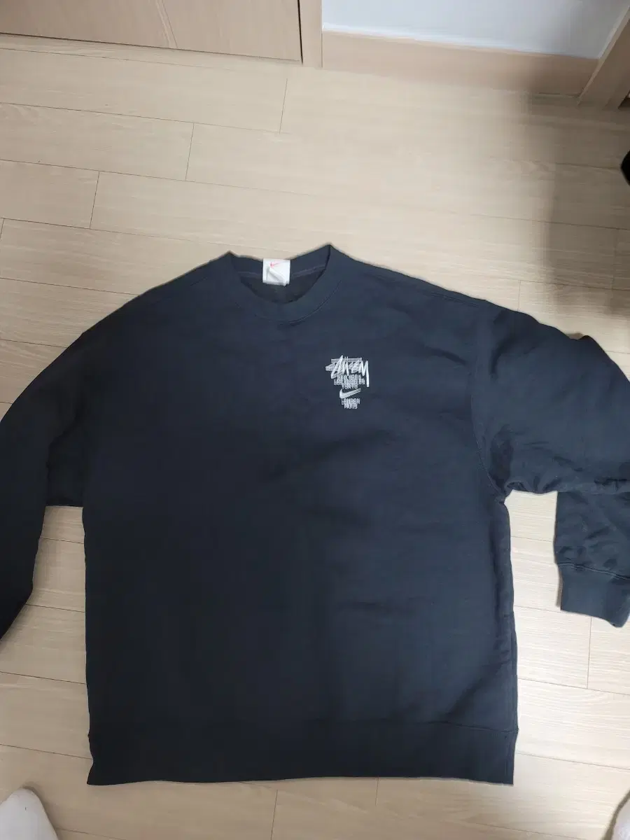 [L] Nike Stussy Crewneck Black 2.0 Tac Removed New