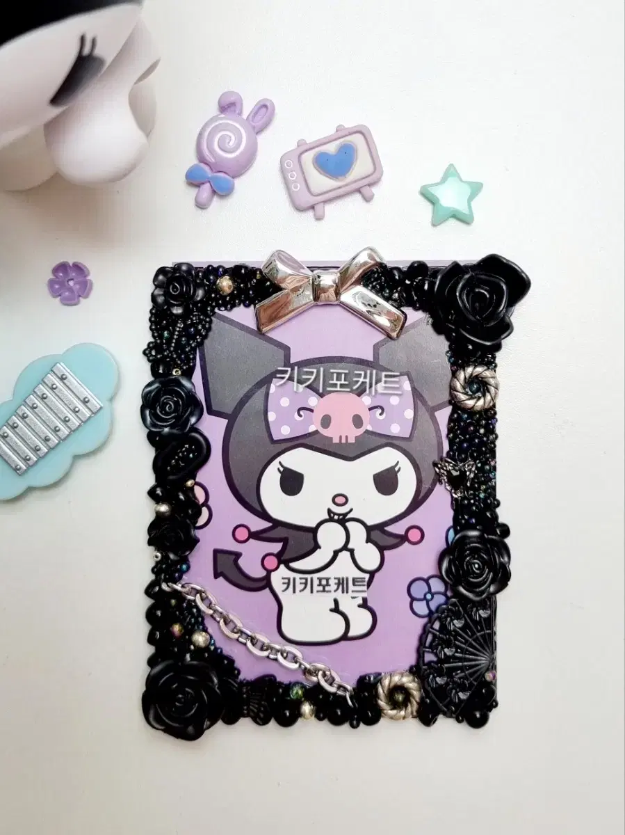 Kikipoketlack Beads 11 Photo Card Handmade toploader Decoden Topku Fandom Card