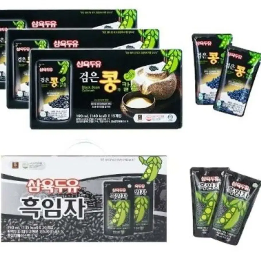 단하루삼육두유검은콩고칼슘190MLX60팩+흑임자20팩총80팩27900원