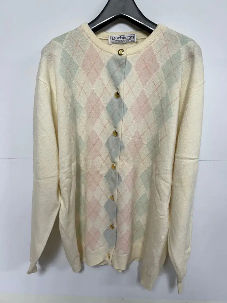 Burberry Luxury Knitted Wool Cardigan & Short Sleeve Set