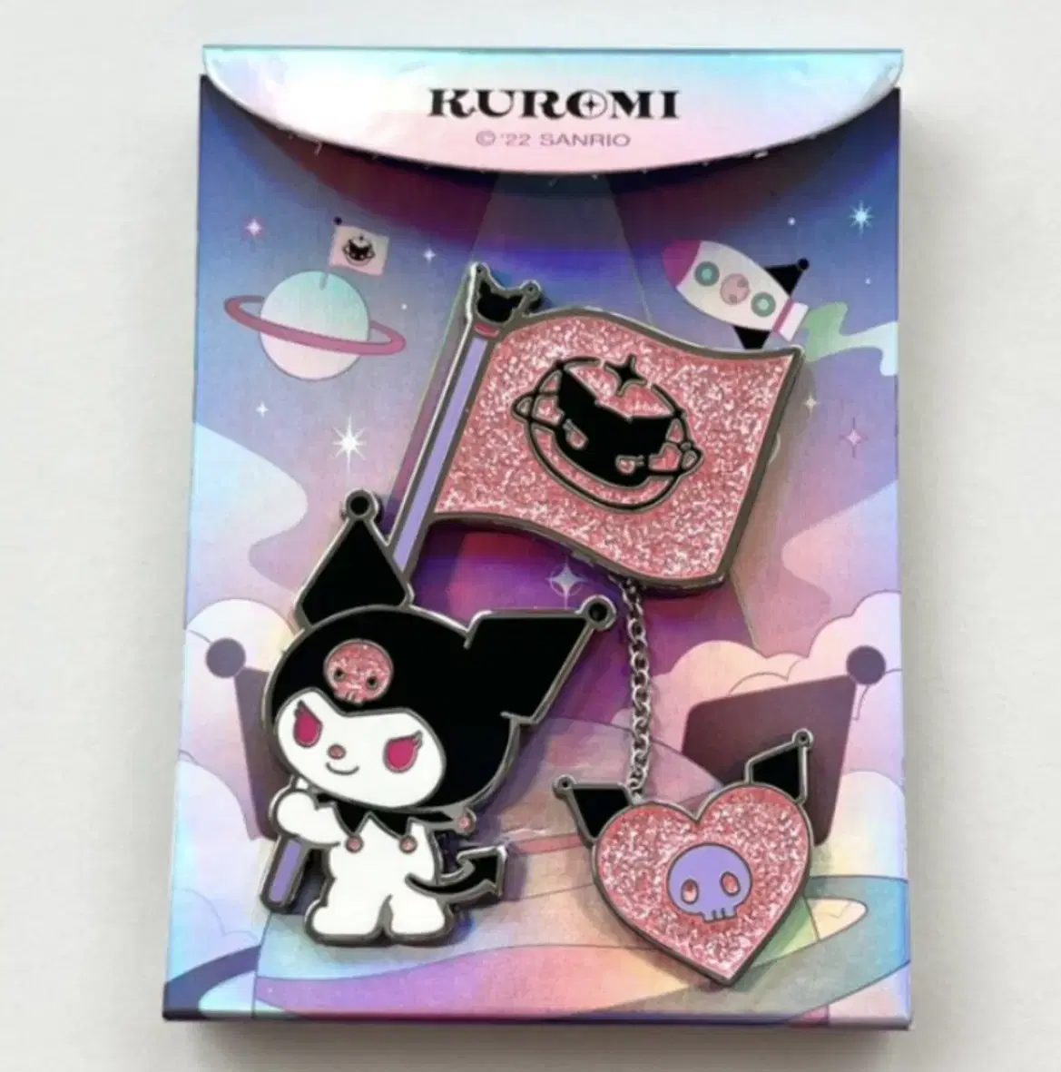 Kuromi Project Chain Pin Badge