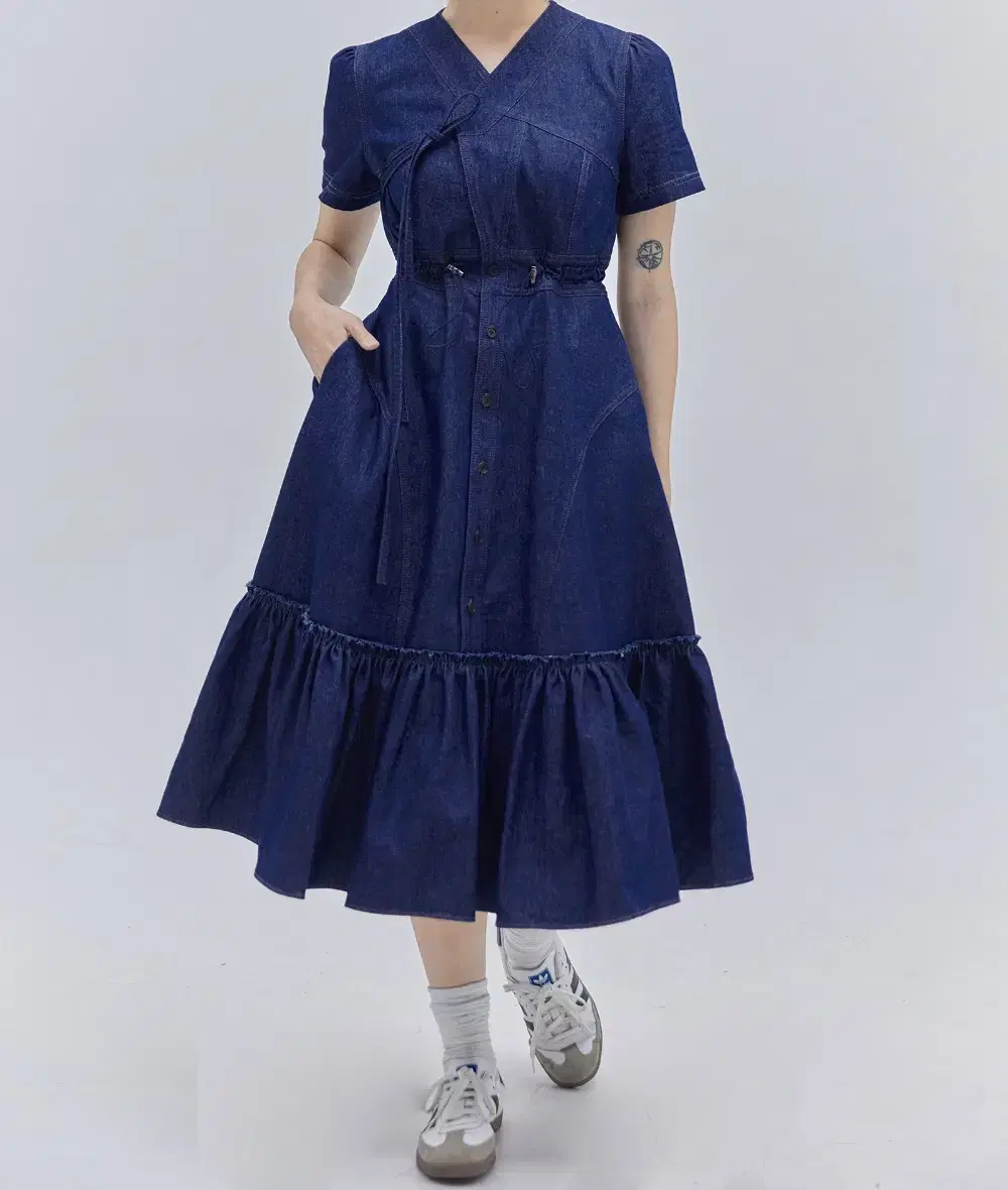 CHULIK RYONGCHUL DENIM HANBOK ONEPIECE