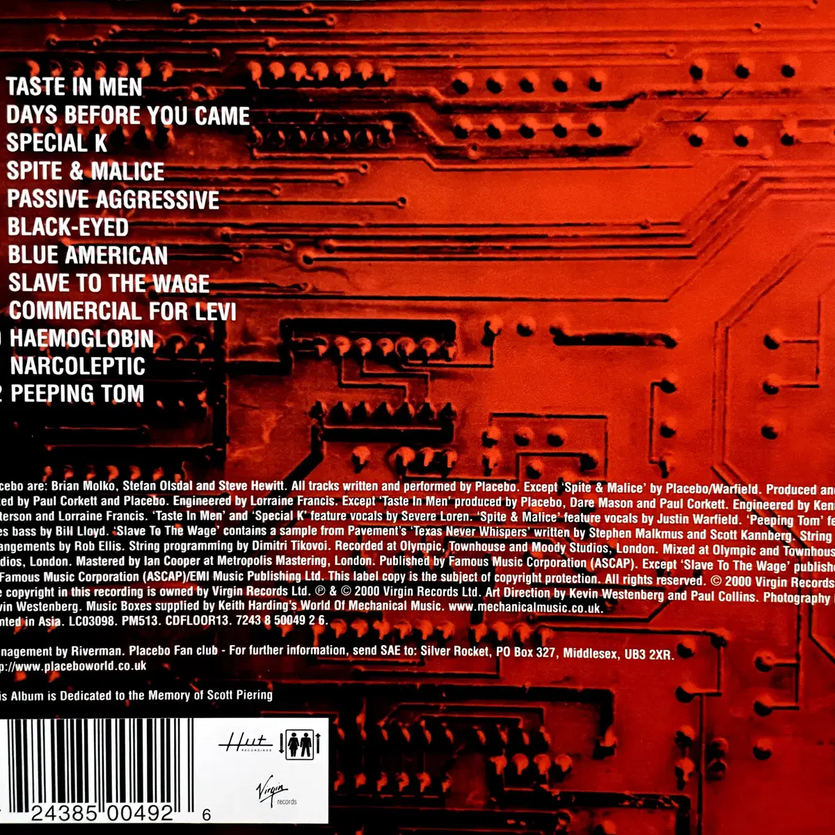 Placebo - Black Market (CD) 아시아반2000 NM-