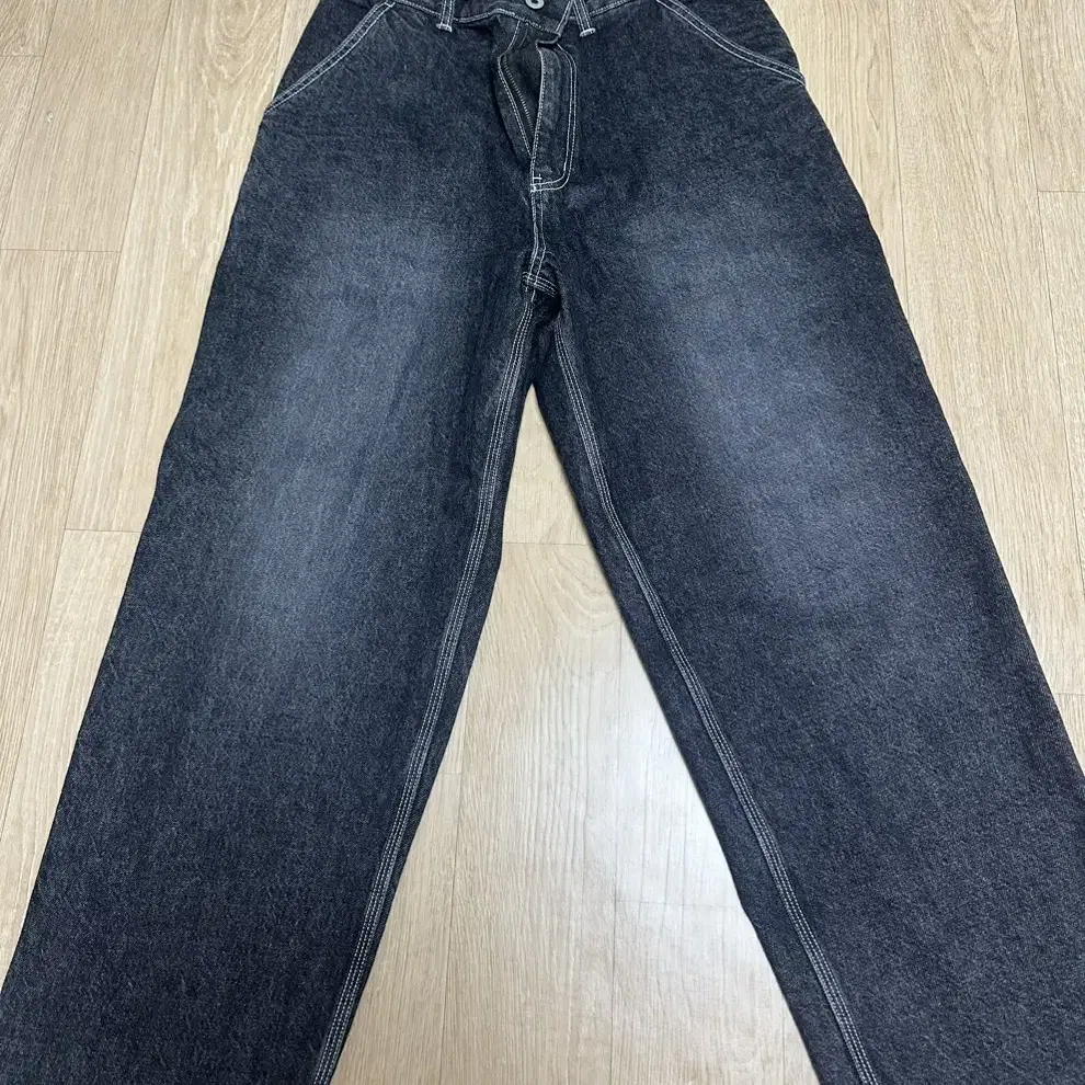 아웃스탠딩 LOOSE FIT CARPENTER DENIM PANTS_BL