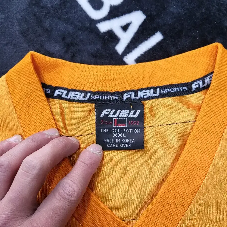 2XL)후부 푸부 FUBU "92 오렌지 럭비져지