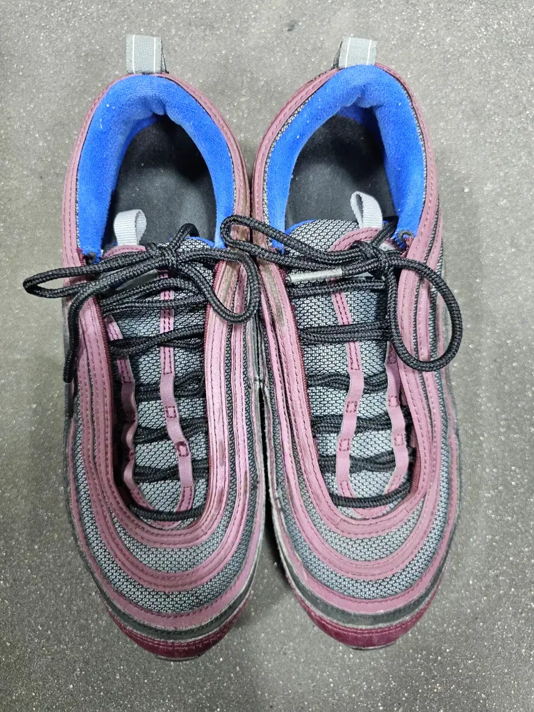 나이키 에어맥스97 마룬 쿨그레이 255mm 브랜드 중고거래 플랫폼