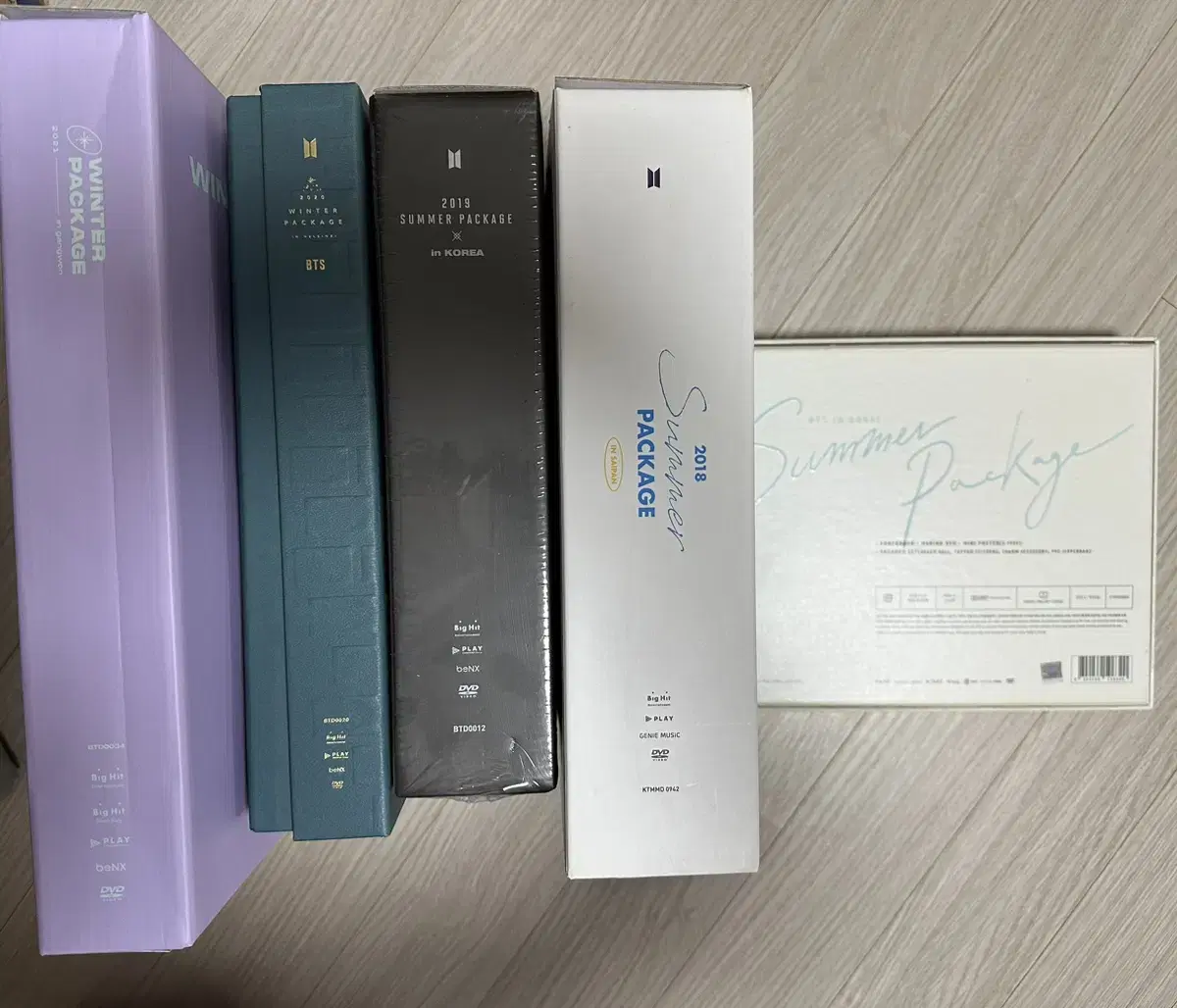 BTS Winter, Summer Package, Season's Greetings, Rubsell Cone (unsealed, sealed full night)