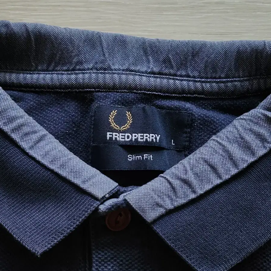 프레드 페리 Fred Perry 남성 폴로티 네이비 사이즈 L 슬림핏