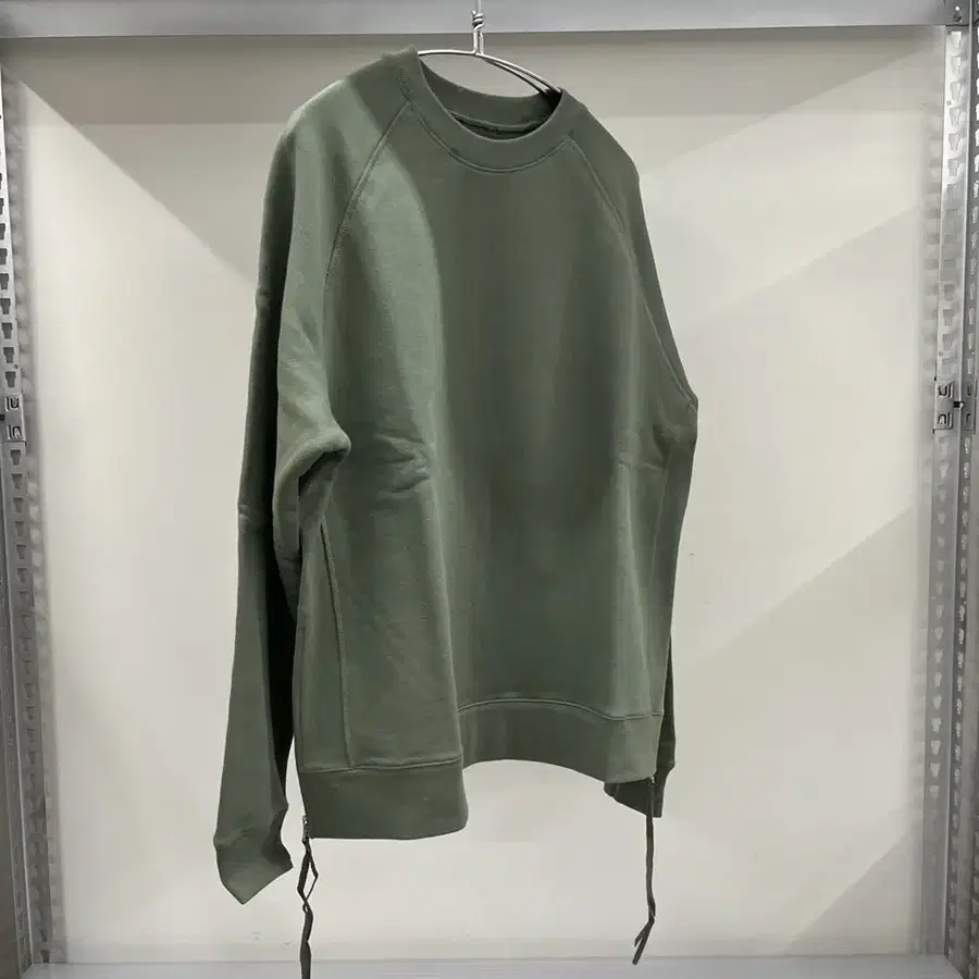 유스 - Side Zip-Up Sweatshirt (Green)