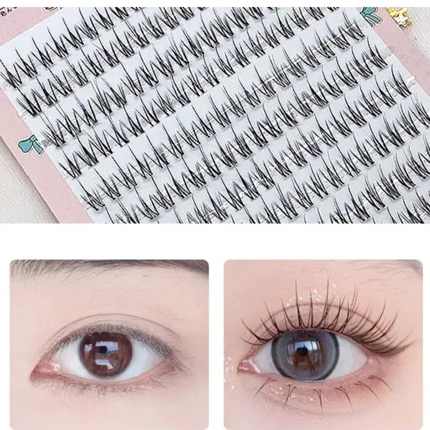 부분 가닥속눈썹 180pcs 대용량 10 11 12 13mm