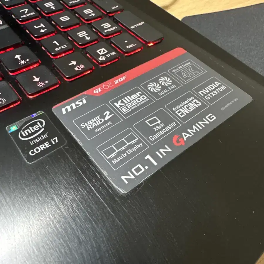 MSI GE62 2QF