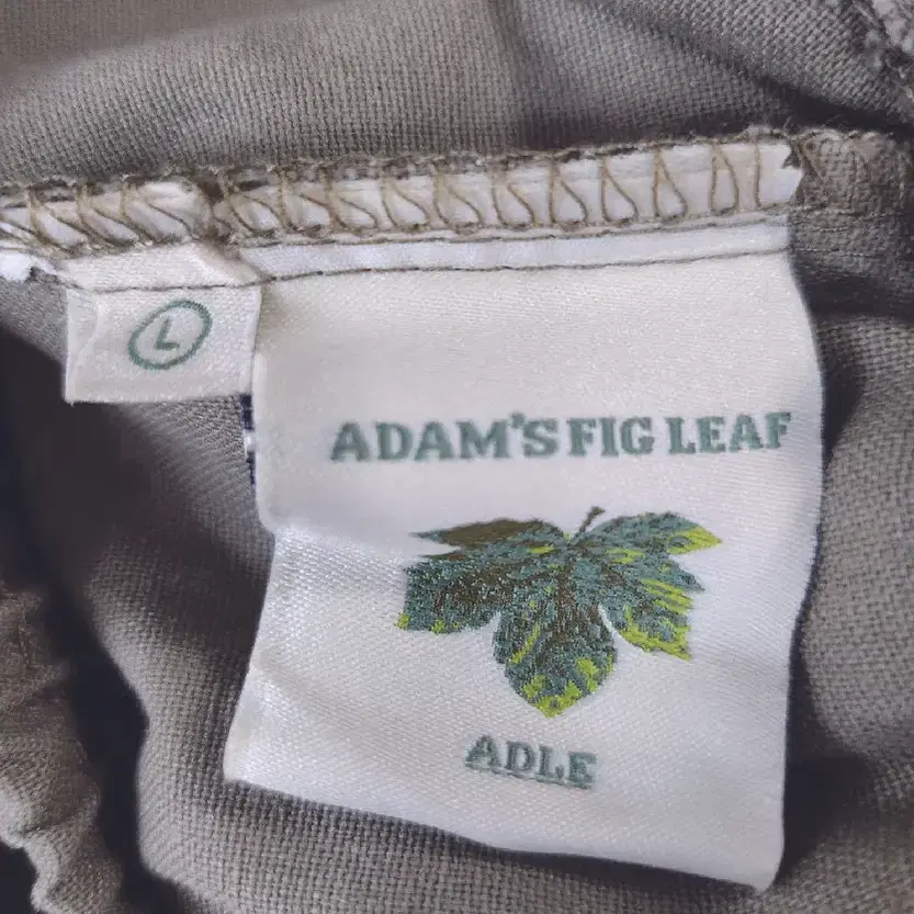 아담스피그리프(ADAM'S FIG LEAF) 카키 밴딩 코튼 팬츠