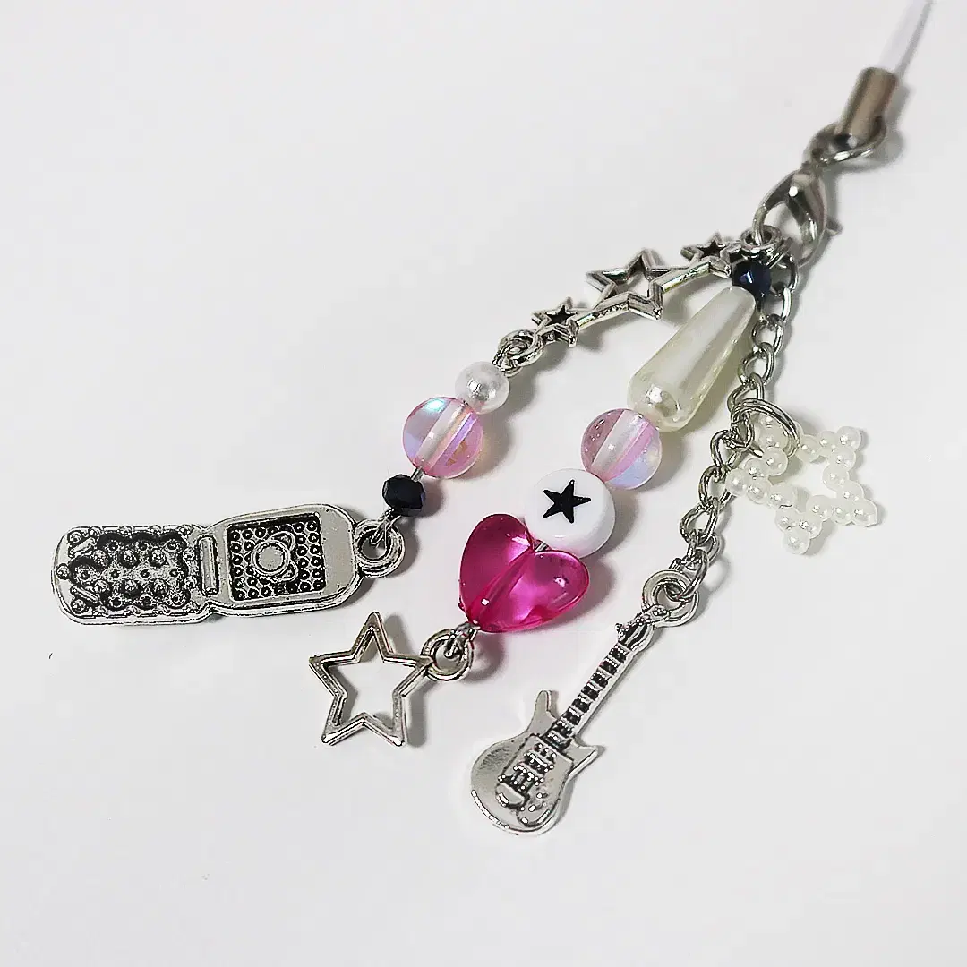 (No. 30) Beads keyring - Y2K gal