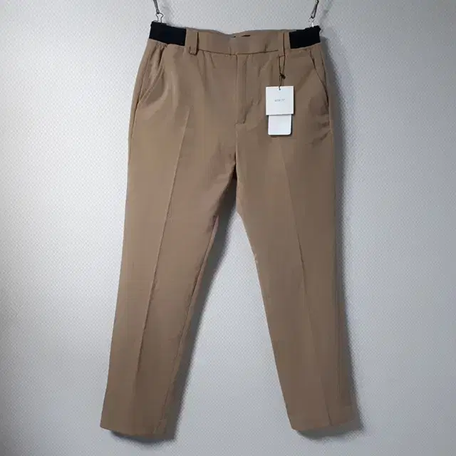 여자30/DRAW FIT 베이지 사이드밴딩 슬랙스/30-751